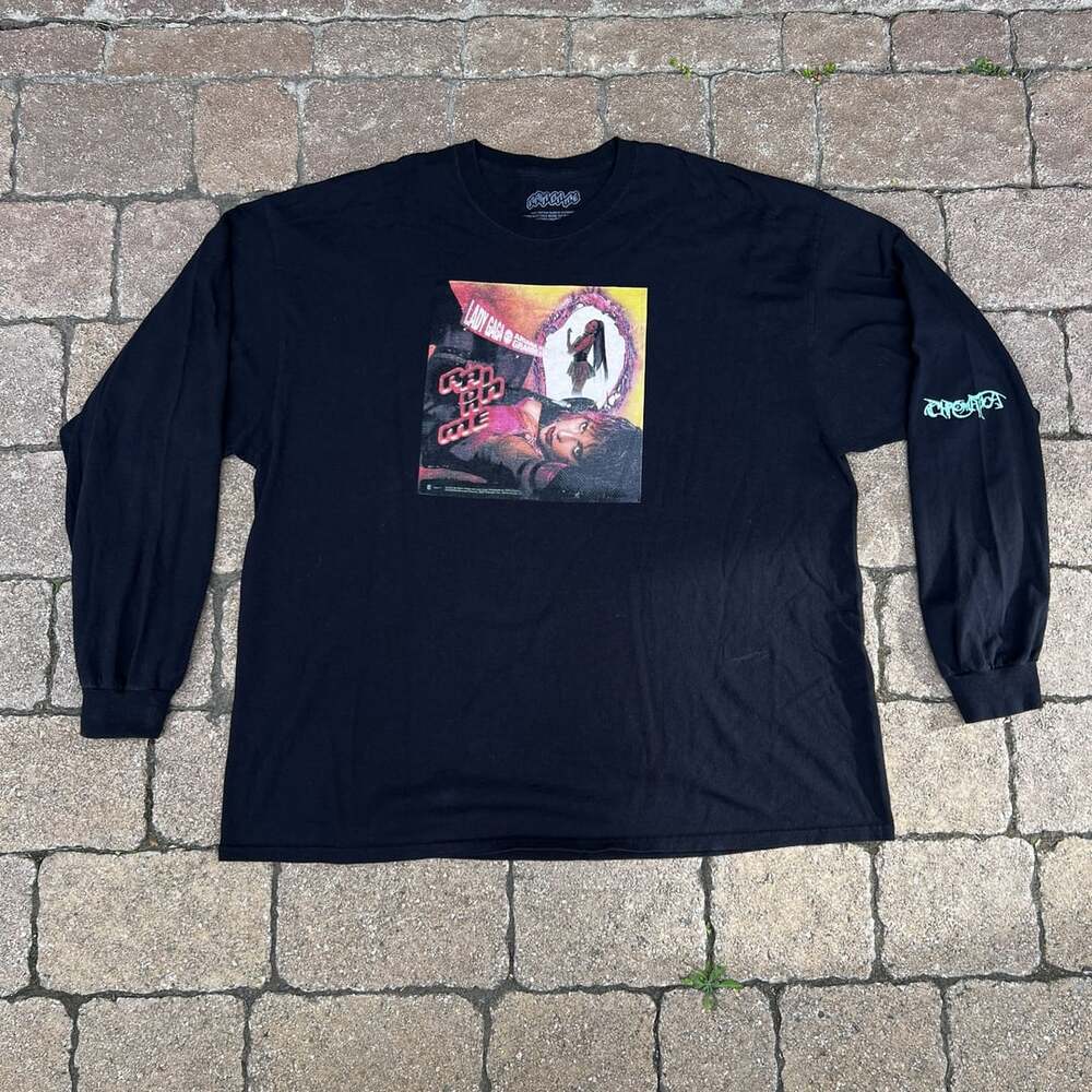 Lady Gaga x Ariana Grande Rain On Me Chromatica Long Sleeve T-Shirt XXL